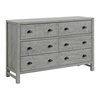 Alaterre Furniture Arden 6-Drawer Double Dresser, Driftwood Gray ANAN0432